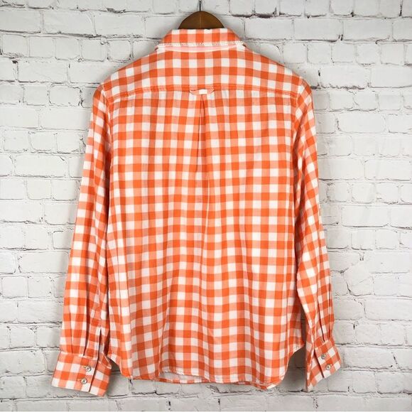 Tommy Bahama Orange Plaid Women's Sz Large - Picture 9 of 9